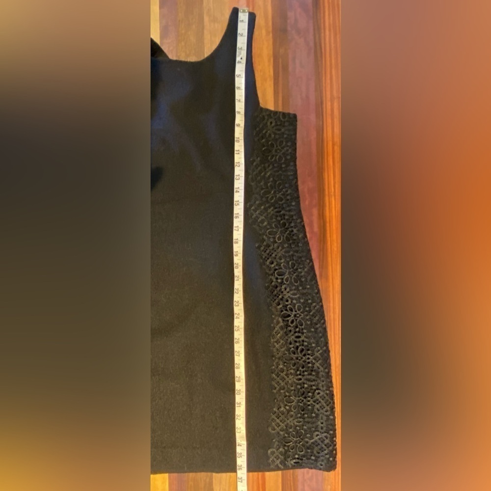 Banana Republic Lace-Trim Wool Sleeveless Shift, size 10 - Picture 6 of 8